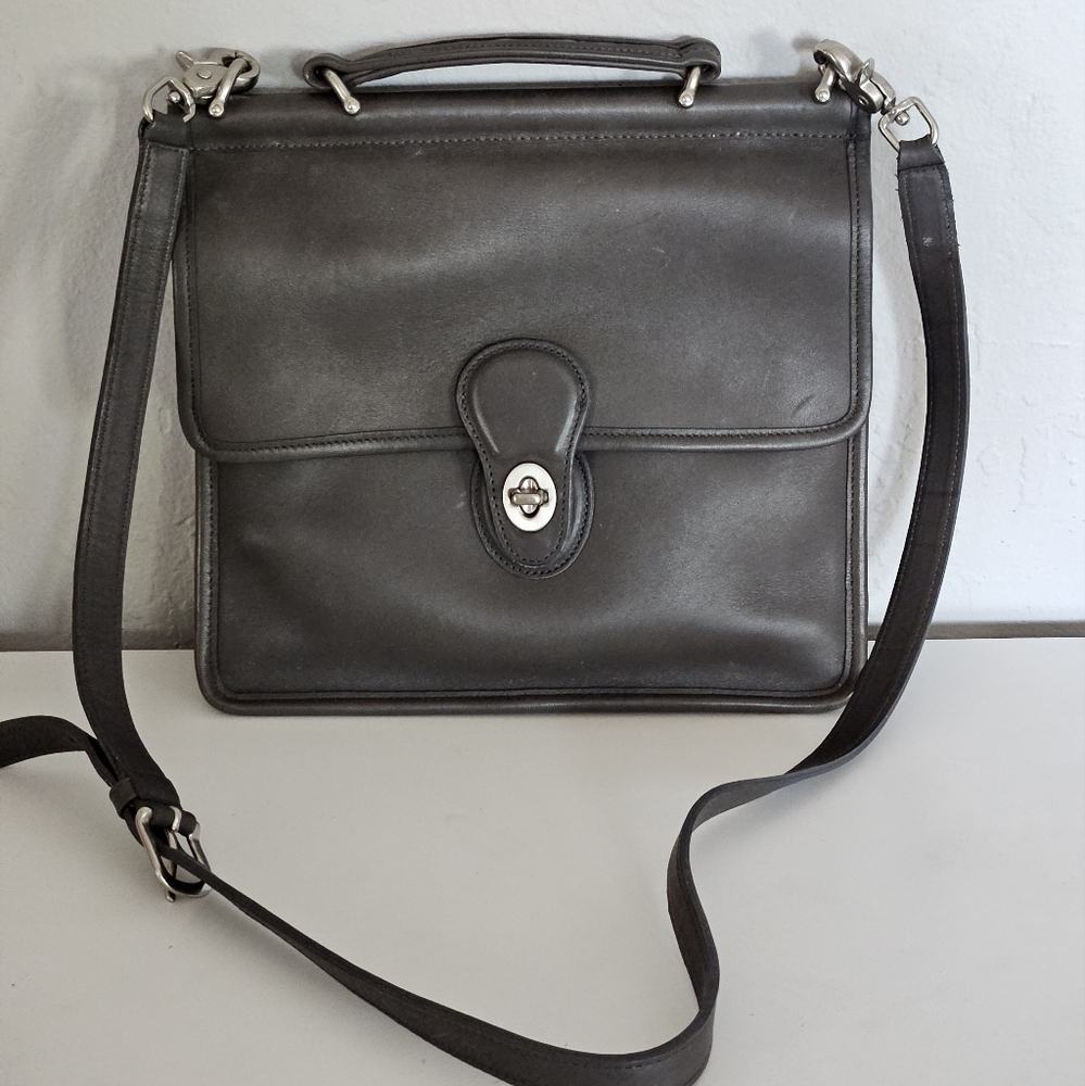 Vintage Gray Coach Bag/Purse